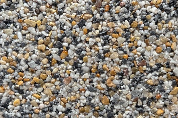Coral Springs resin bound aggregate blend, shown close up