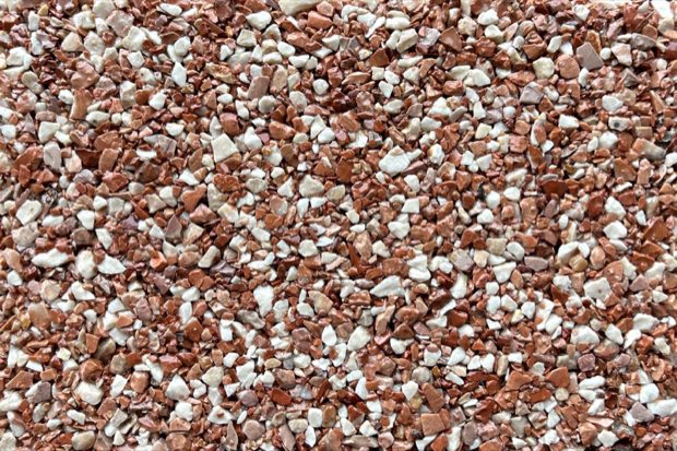 Rio Grande resin bound aggregate blend, shown close up