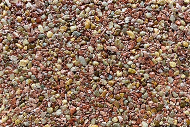 Monument Valley resin bound aggregate blend, shown close up