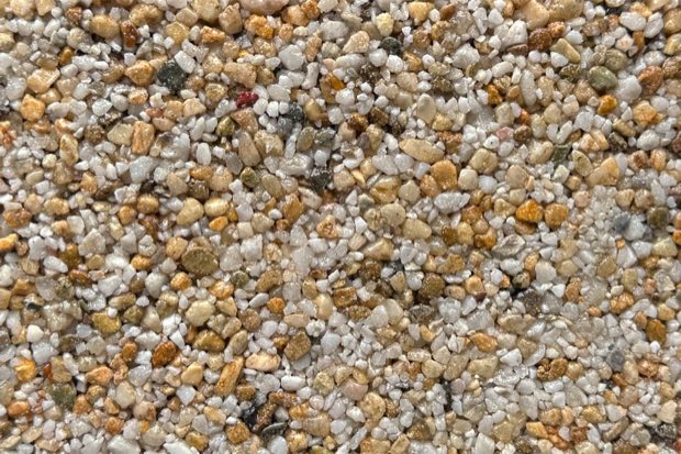 Santo Domingo resin bound aggregate blend, shown close up